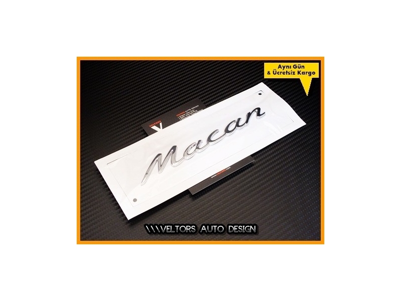 Porsche Macan Bagaj Yazı Logo Amblem