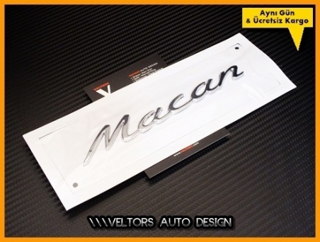 Porsche Macan Bagaj Yazı Logo Amblem
