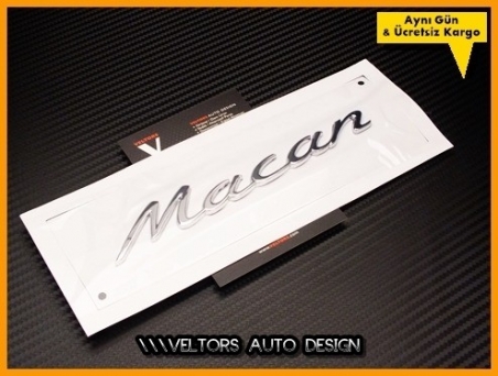 Porsche Macan Bagaj Yazı Logo Amblem