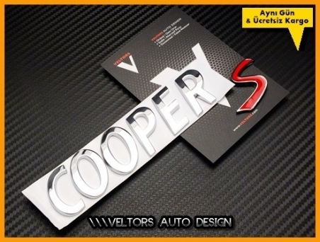 Mini Cooper S Bagaj Yaz Logo Amblem