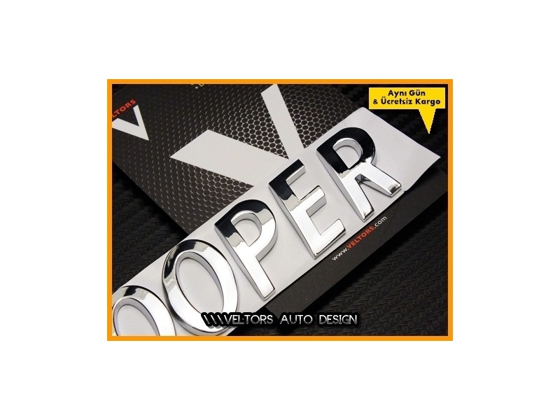 Mini Cooper Bagaj Yazı Logo Amblem