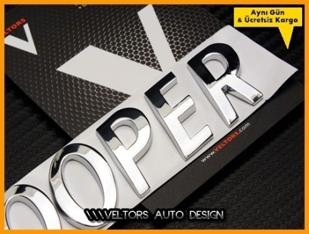 Mini Cooper Bagaj Yazı Logo Amblem