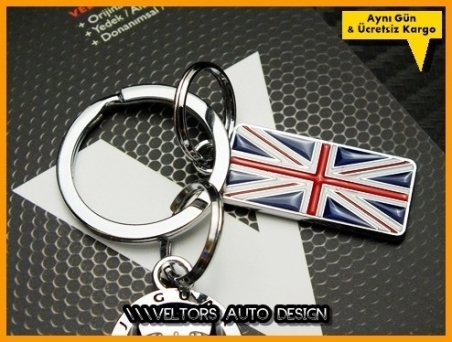 Jaguar Logo Amblem Özel 3D Krom Anahtarlık