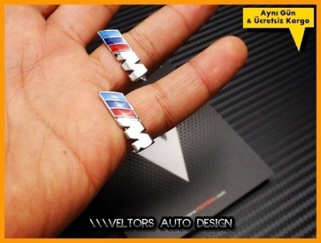 BMW M Koltuk Döşeme Logo Amblem Seti