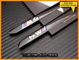 BMW F32 F33 F36 M4 Yan Çamurluk Izgara Yazı Logo Amblem Seti