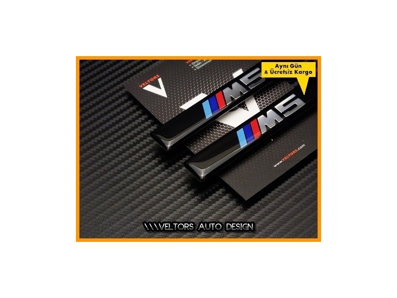 BMW 5 Serisi Yan M5 Logo Amblem Seti
