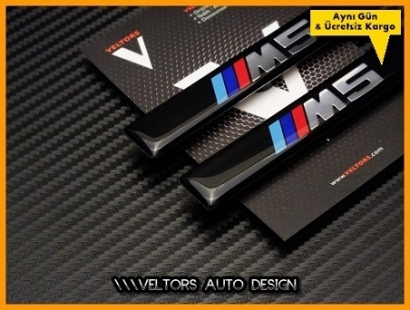 BMW 5 Serisi Yan M5 Logo Amblem Seti