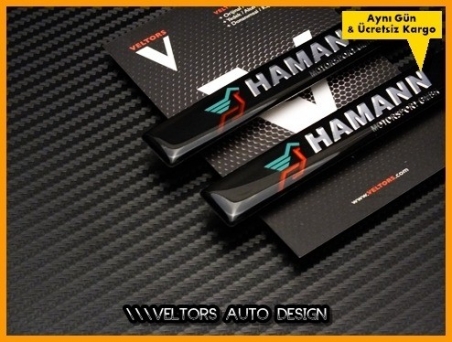 BMW Hamann Yan Logo Yazı Amblem Seti