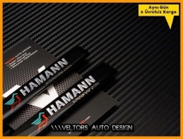 BMW Hamann Yan Logo Yazı Amblem Seti