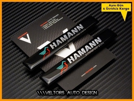 BMW Hamann Yan Logo Yazı Amblem Seti