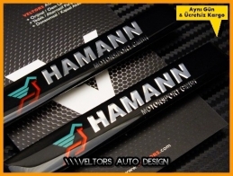 BMW Hamann Yan Logo Yazı Amblem Seti