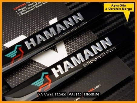 BMW Hamann Yan Logo Yazı Amblem Seti