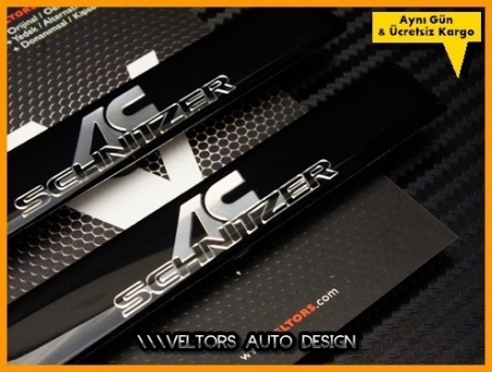BMW AC Schnitzer Yan Logo Yazı Amblem Seti