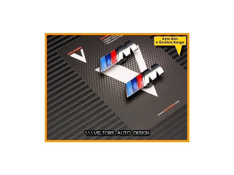 BMW Yan Çamurluk M Logo Amblem Seti