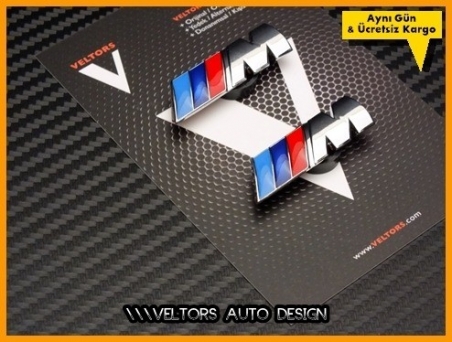 BMW Yan Çamurluk M Logo Amblem Seti