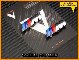 BMW Yan Çamurluk M Logo Amblem Seti