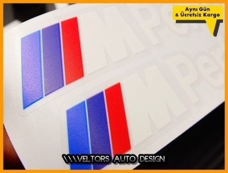 BMW Body M Performance Logo Amblem Seti