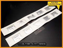 Range Rover Kaput Bagaj Yazı Logo Amblem