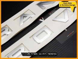 Range Rover Kaput Bagaj Yazı Logo Amblem