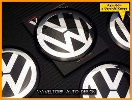 VW Logo Amblem Jant Göbeği Göbek Kapak Logo Amblem Seti 9 cm