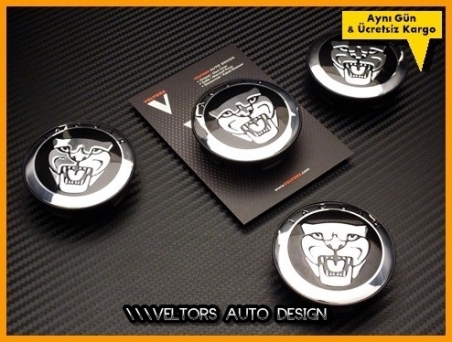 Jaguar Logo Amblem Jant Göbeği Göbek Kapak Seti
