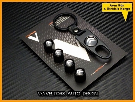 Citroen Logo Amblem Anahtarlık Sibop Kapak Seti