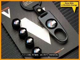 BMW M Logo Amblem Anahtarlık Sibop Kapak Seti