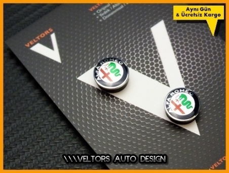Alfa Romeo Kumanda Anahtar Logo Amblem Seti