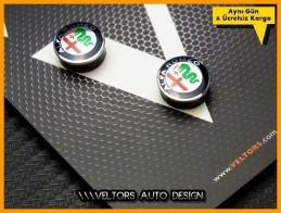 Alfa Romeo Kumanda Anahtar Logo Amblem Seti