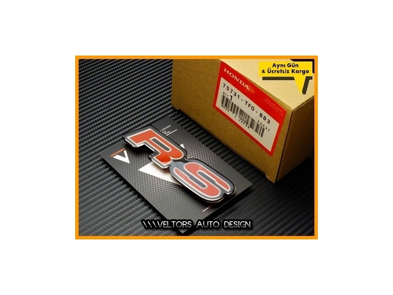 Honda RS Orjinal Bagaj Yazı Logo Amblem Honda RS Orjinal Bagaj Yazı Logo Amblem