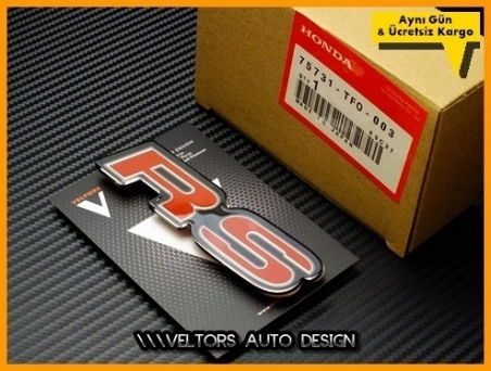 Honda RS Orjinal Bagaj Yazı Logo Amblem