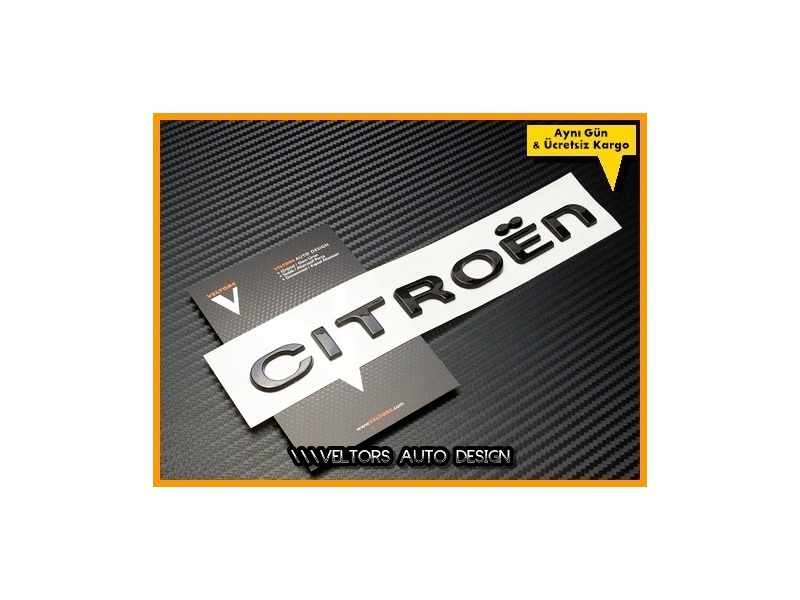 Citroen Piano Black Bagaj Yazı Logo Amblem