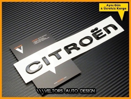 Citroen Piano Black Bagaj Yazı Logo Amblem