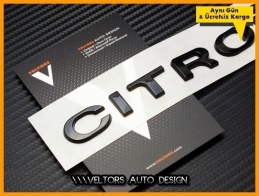 Citroen Piano Black Bagaj Yazı Logo Amblem