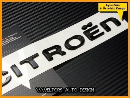 Citroen Piano Black Bagaj Yazı Logo Amblem