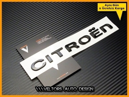 Citroen Piano Black Bagaj Yazı Logo Amblem