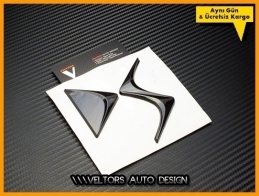 Citroen Piano Black DS Bagaj Yazı Logo Amblem