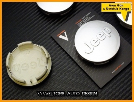 Jeep Logo Amblem Jant Göbeği Göbek Kapak Seti