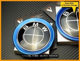 BMW Ön Kaput Arka Bagaj Logo Amblem Halka Seti