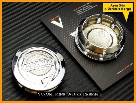 Chrysler Logo Amblem Jant Göbeği Göbek Kapak Seti