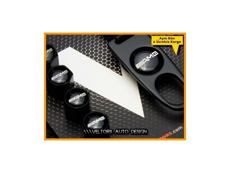 Mercedes AMG Logo Amblem Anahtarlık Sibop Kapak Seti