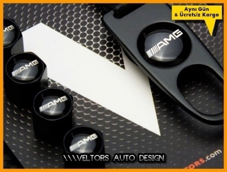 Mercedes AMG Logo Amblem Anahtarlık Sibop Kapak Seti