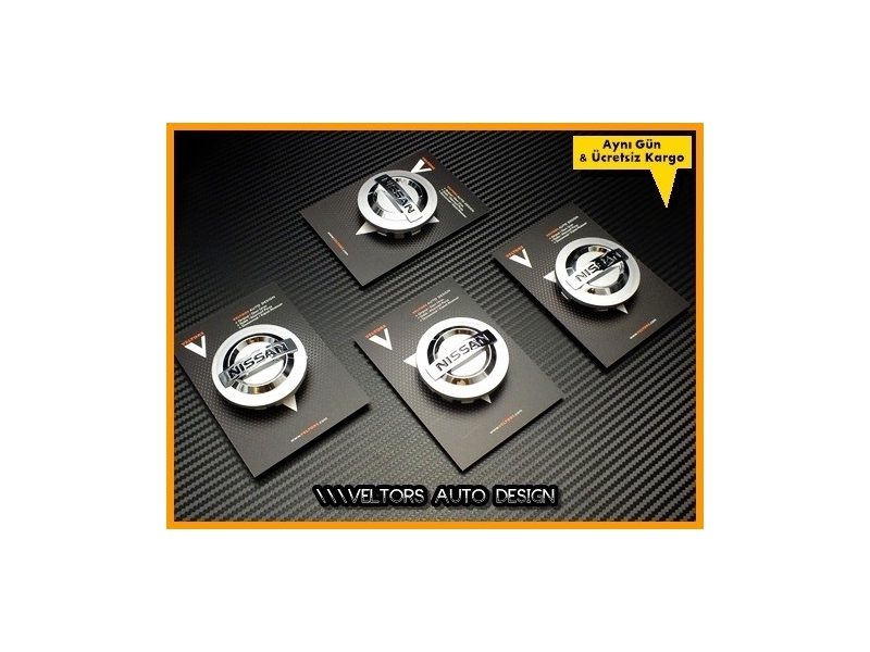 Nissan Qashqai Micra Logo Amblem Jant Göbeği Göbek Kapak Seti