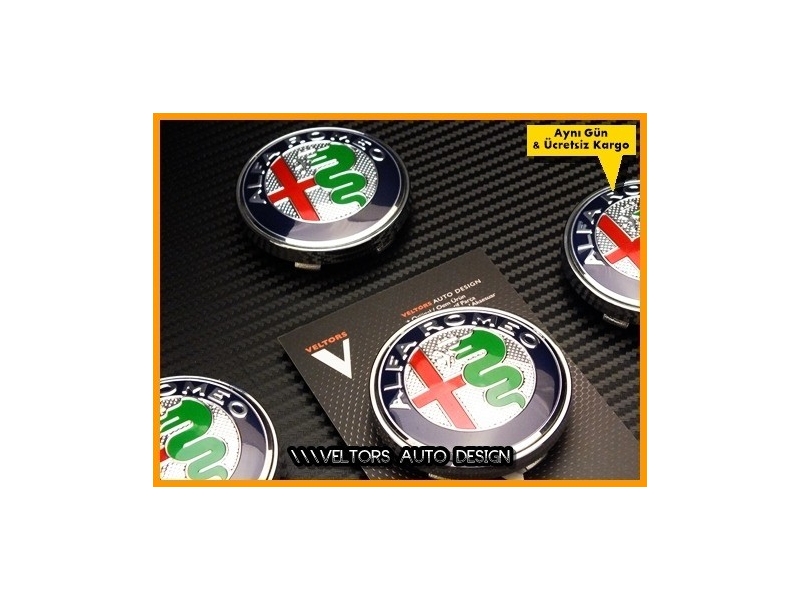 Alfa Romeo Jant Göbeği Göbek Kapak Seti