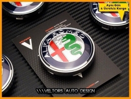 Alfa Romeo Jant Göbeği Göbek Kapak Seti