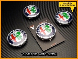 Alfa Romeo Jant Göbeği Göbek Kapak Seti