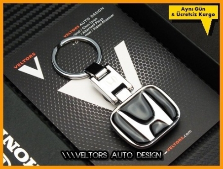 Honda Logo Amblem Özel Krom Honda Anahtarlık