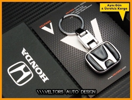 Honda Logo Amblem Özel Krom Honda Anahtarlık
