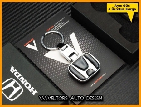 Honda Logo Amblem Özel Krom Honda Anahtarlık