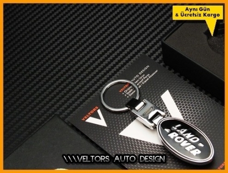Land Rover Logo Amblem Özel Krom Land Rover Anahtarlık